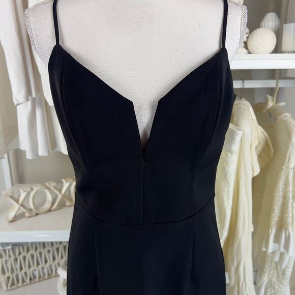 Bardot size 8 black special occasion midi dress, classic elegant 2622 - Picture 7 of 12